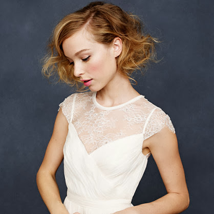 short sleeve lace wedding dress